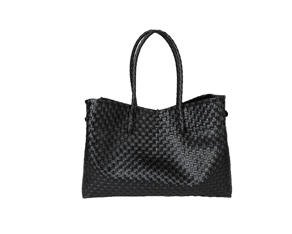 The Midi Piper Handwoven Tote · Recycled Plastic