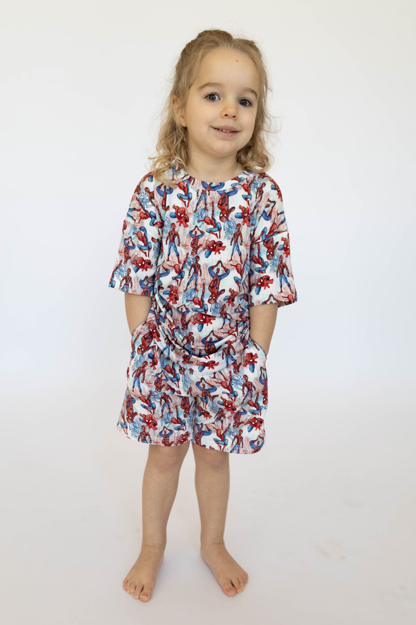 Watercolor Spider-Man Boys Casual Set