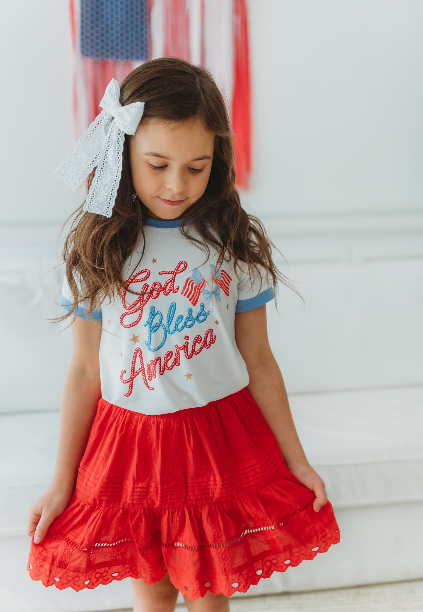 Kids Bamboo Shirt ~ God Bless America