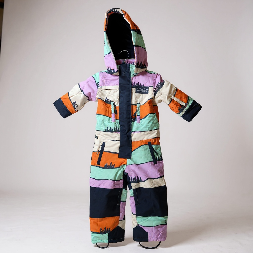 Colorful Hills Kids Waterproof Snowsuit - Winter Skiing & Snow Play