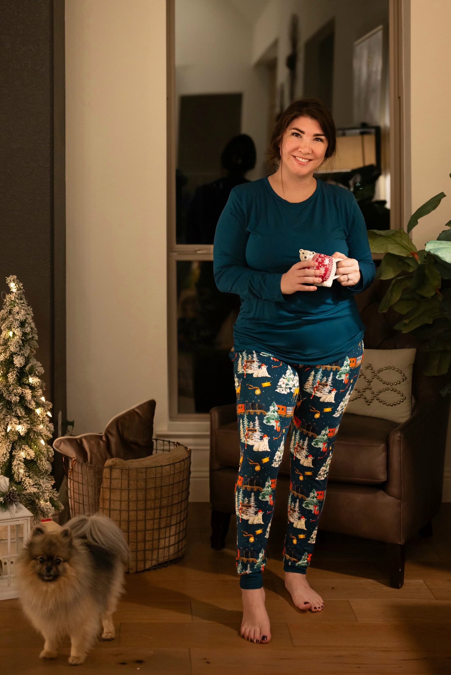 North Pole Express Adult Joggers