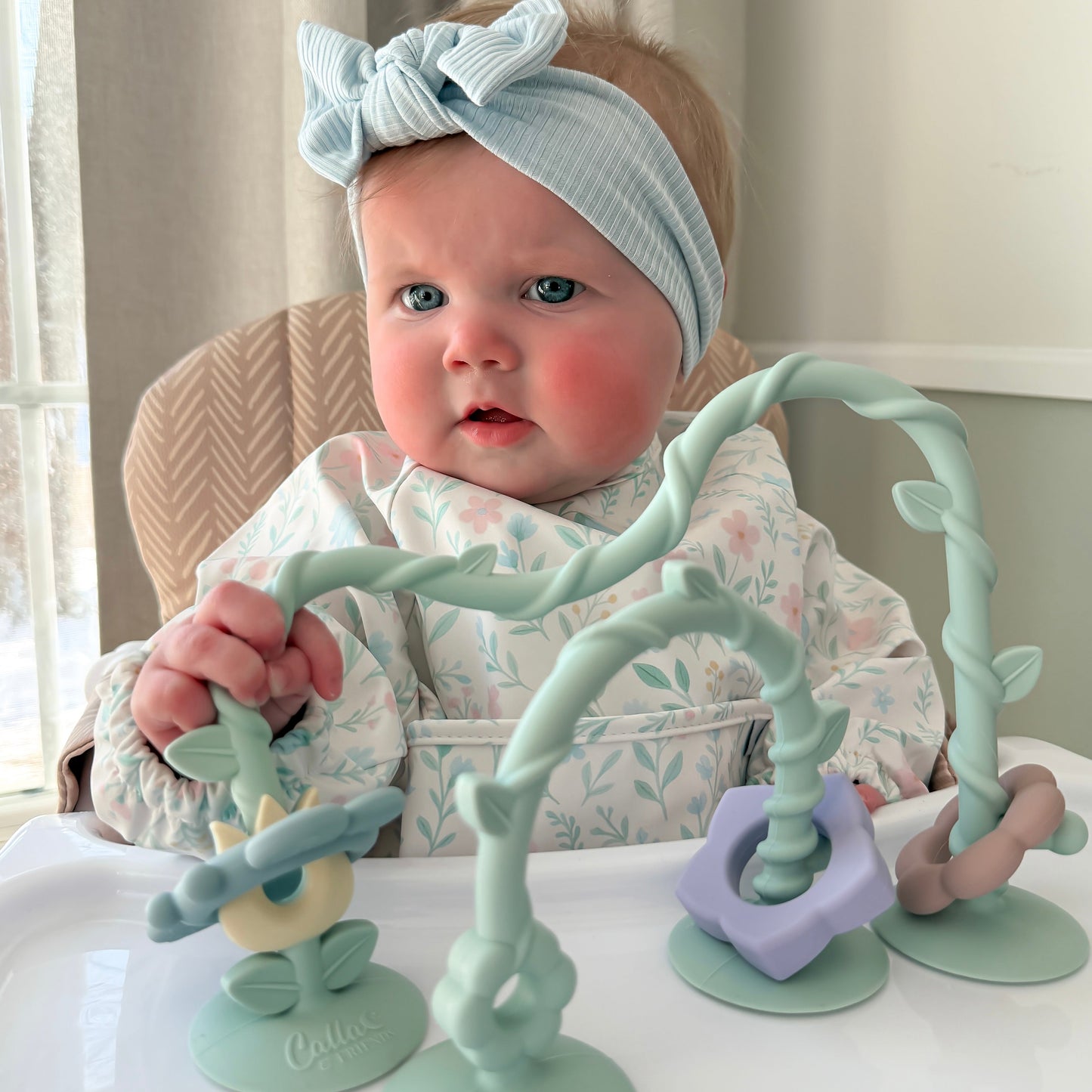 The Grayson Long Sleeve Bib - Wildflower Dreams