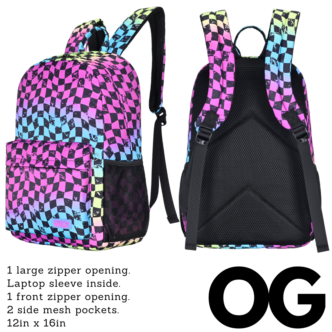 Rainbow Checker Bags