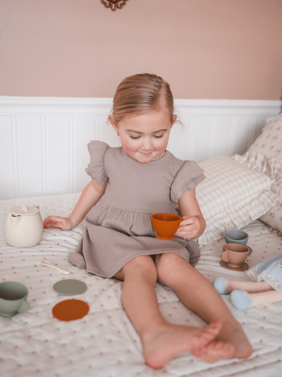 Organic Cotton Ruffle Dress