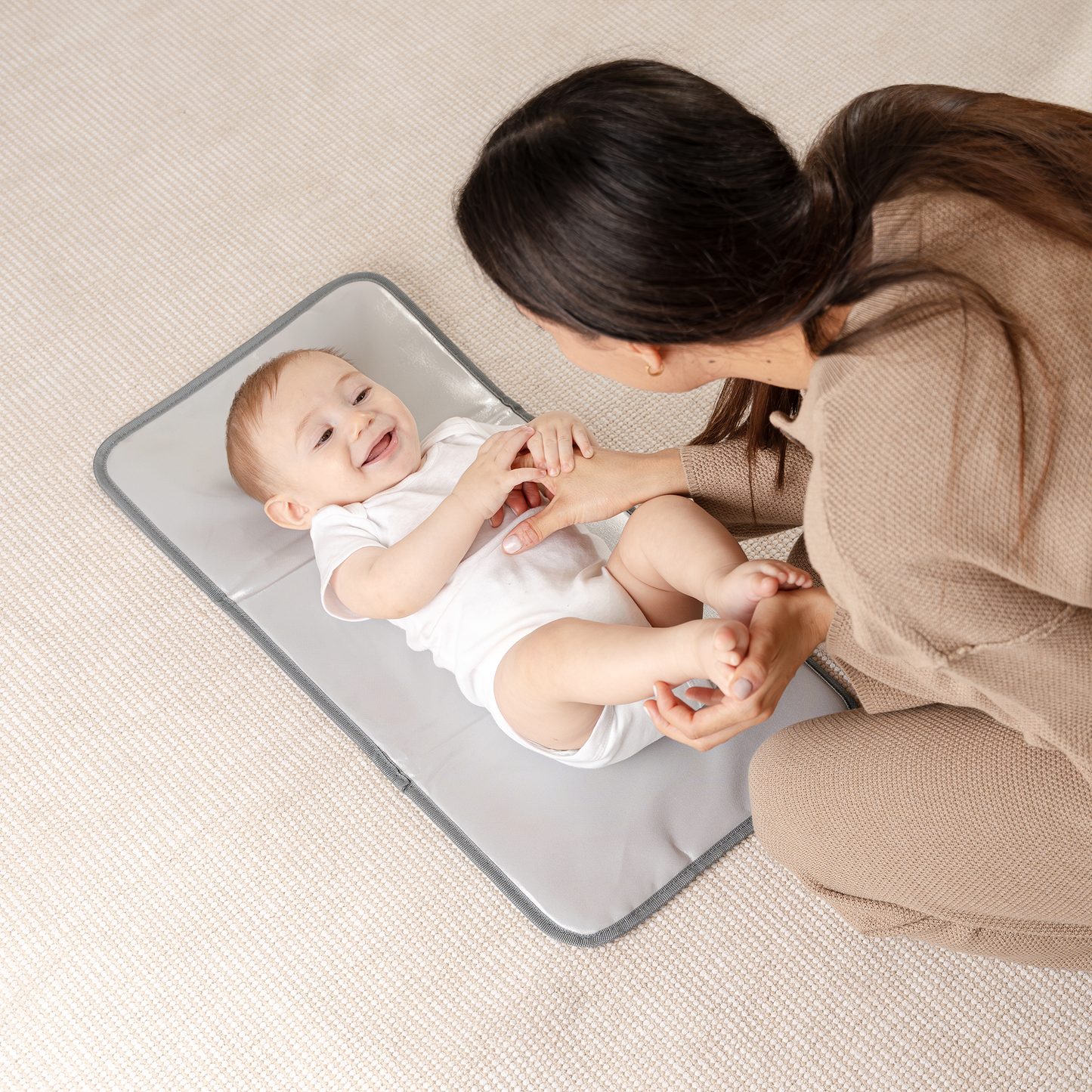 Compact Changing Pad in Earth Green