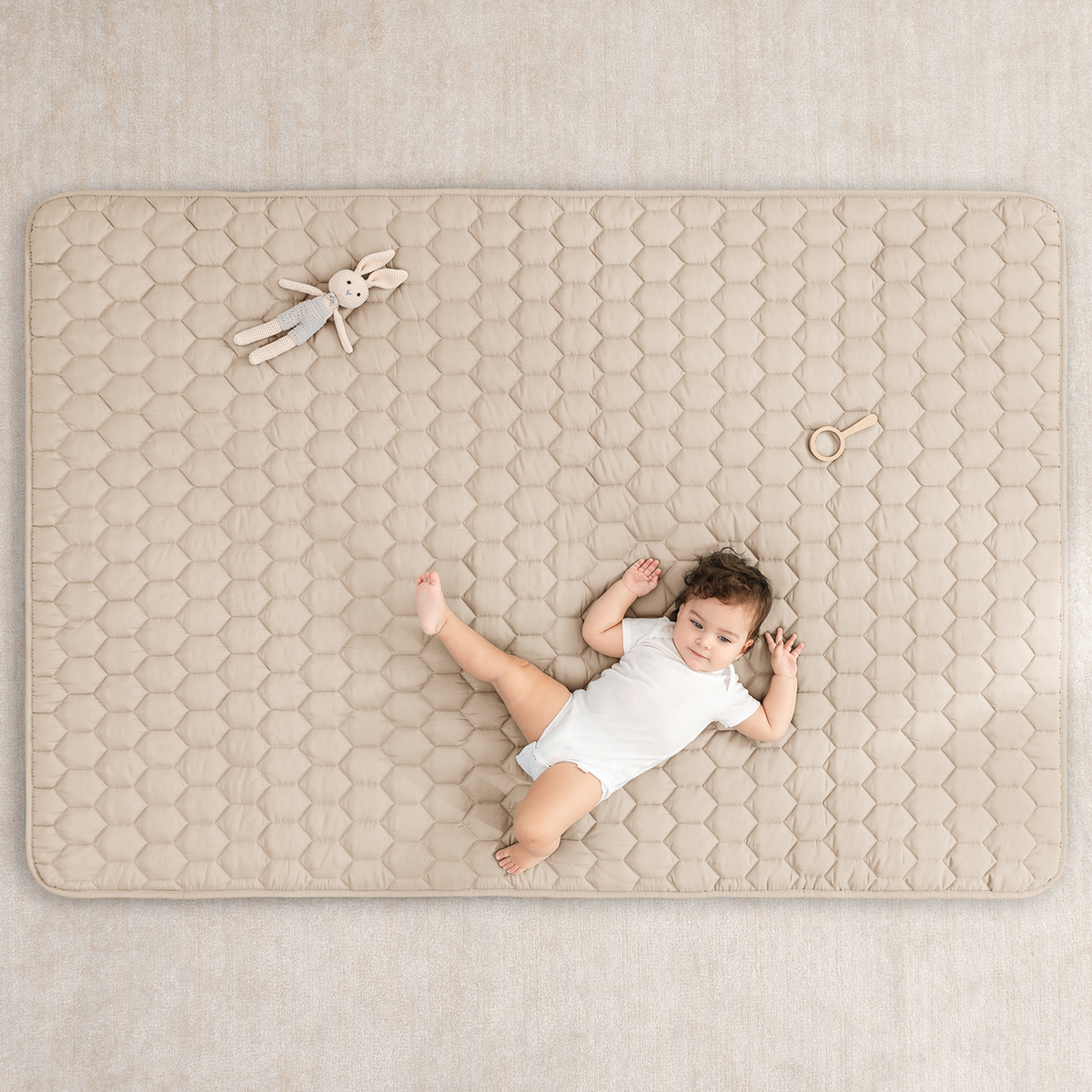 Play Mat with Non-Slip Bottom in Sand
