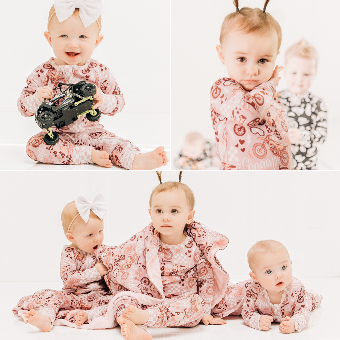 Braaap Like A Girl Zip Up Pajamas