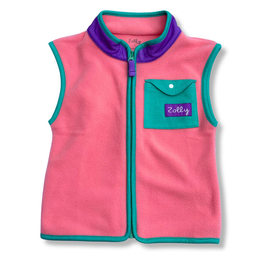 Bubblegum Pop Fleece Vest