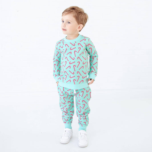Candy Cane Lane Mint Jogger Set