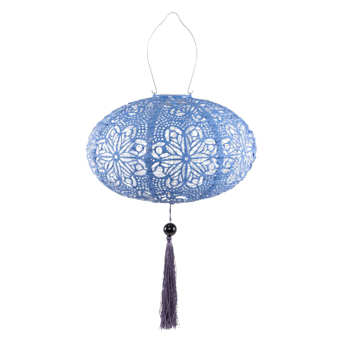 Soji Stella - Tassel Oval - 14" Solar Lantern