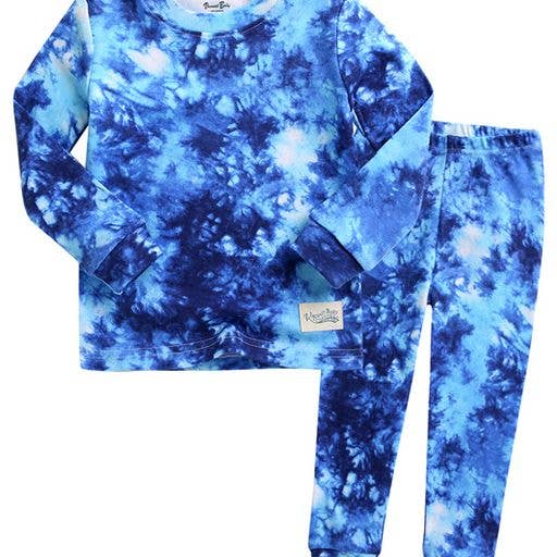 Tie Dye Navy Long Sleeve PJs