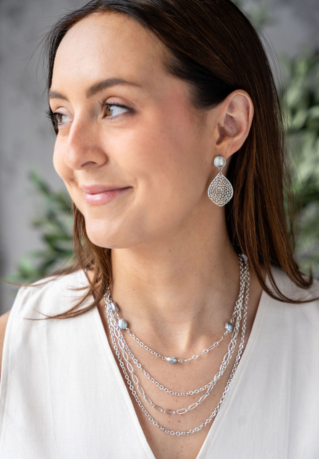 Silver Delicate Heart Necklace