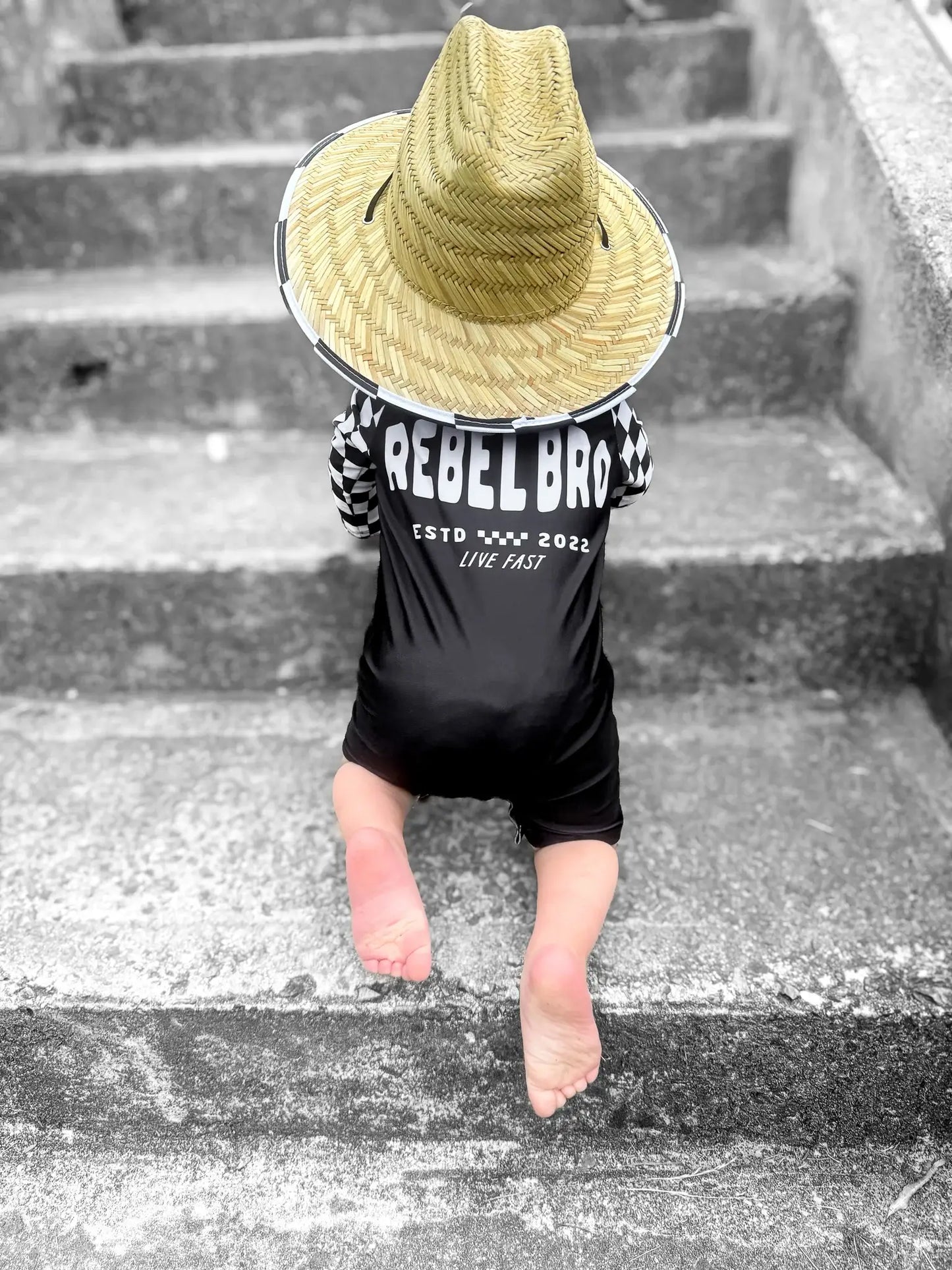 UPF50+ Swim Romper in Off The Wall