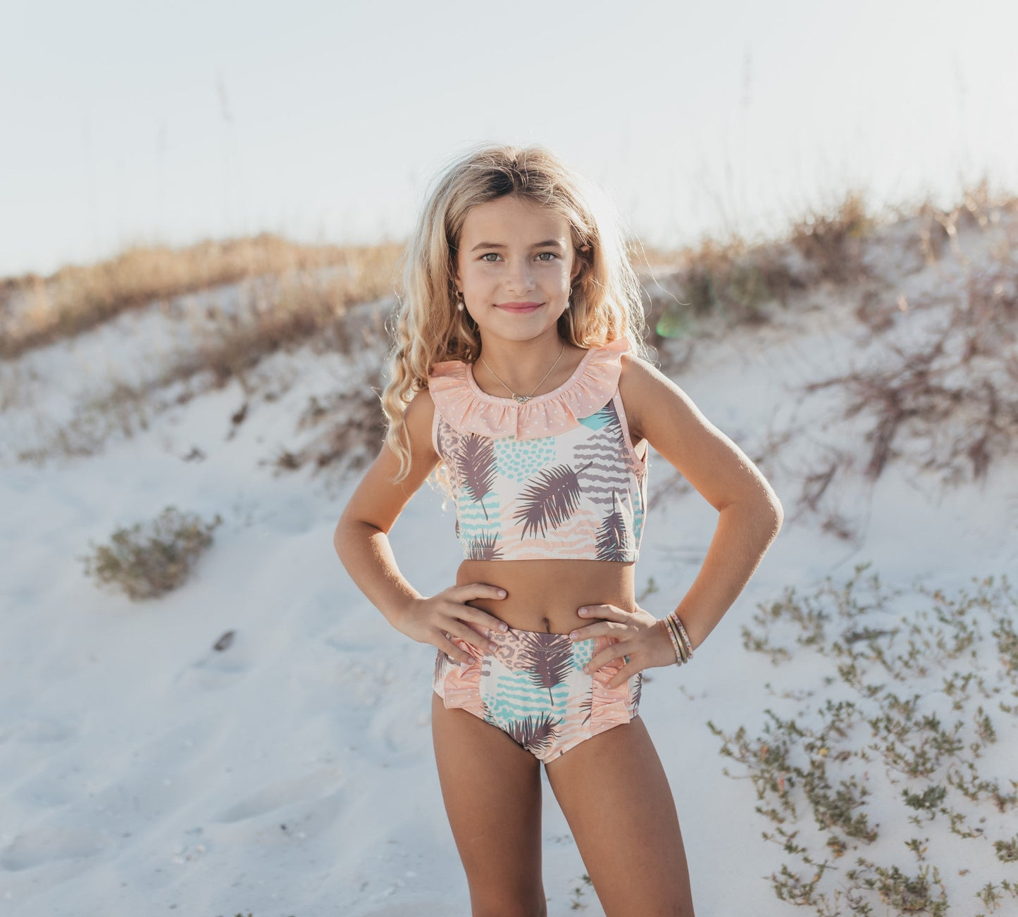 Ava Palm Tree 2 Piece Swimsuit
