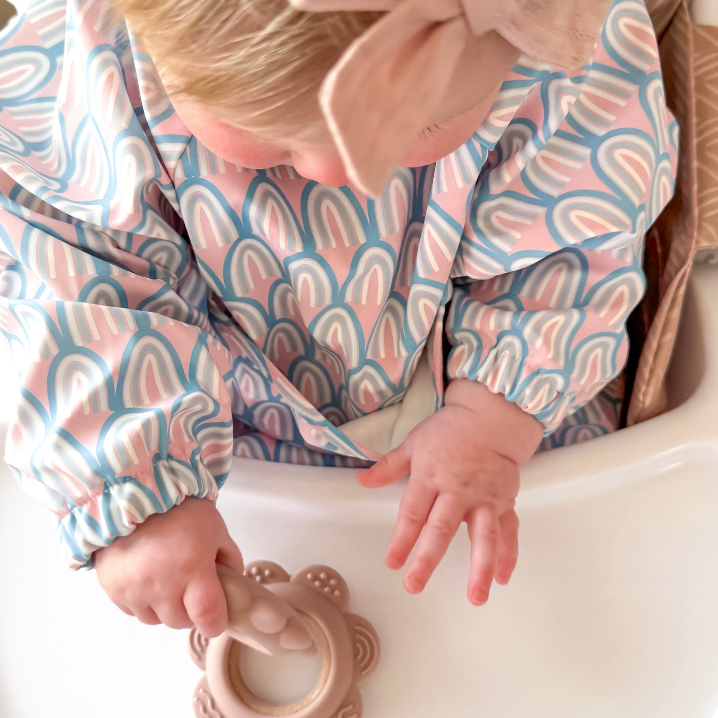 Garden Party Teether Collection - Silicone & Beechwood Flower