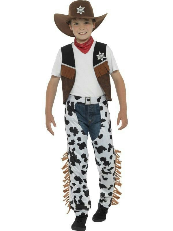 Smiffy's Texan Cowboy Child Costume Boy's Size Small 4-6