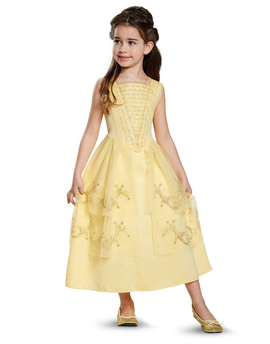 Disney Beauty and the Beast Belle Ball Gown Classic Child Costume Size 3T-4T