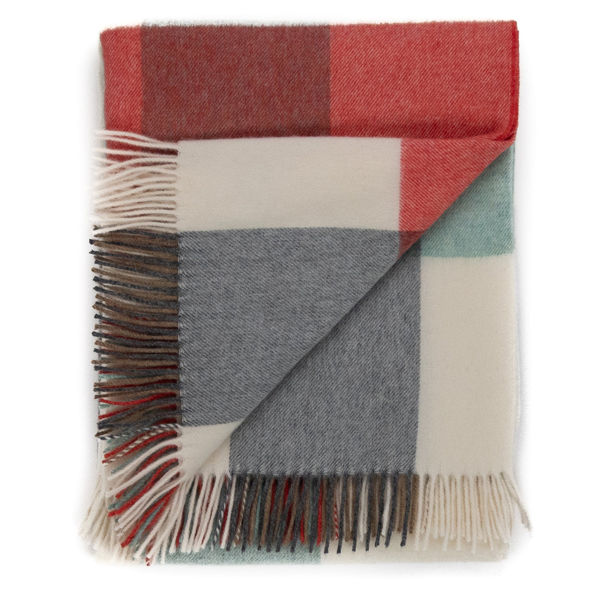 Southampton Home Merino Wool Throw – Block Melon