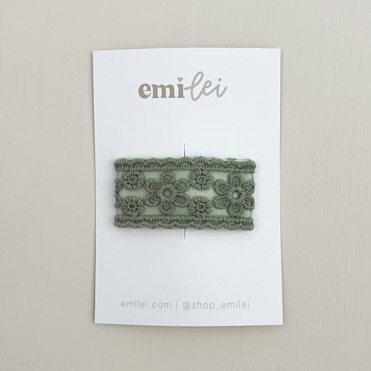 Lace Hair Clip(s) - Green