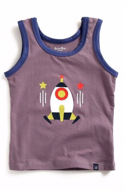 Rocket Shoot Tank Top - Grey