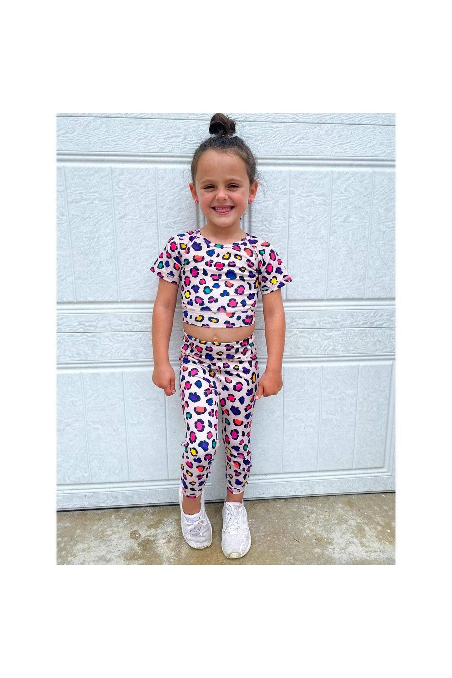 Leopard Athletic Top and Legging Set