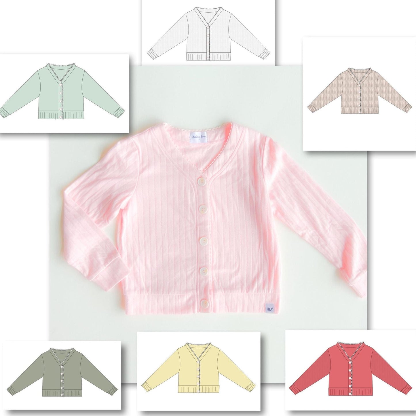 Pointelle Stripes cardigans- 6 colors
