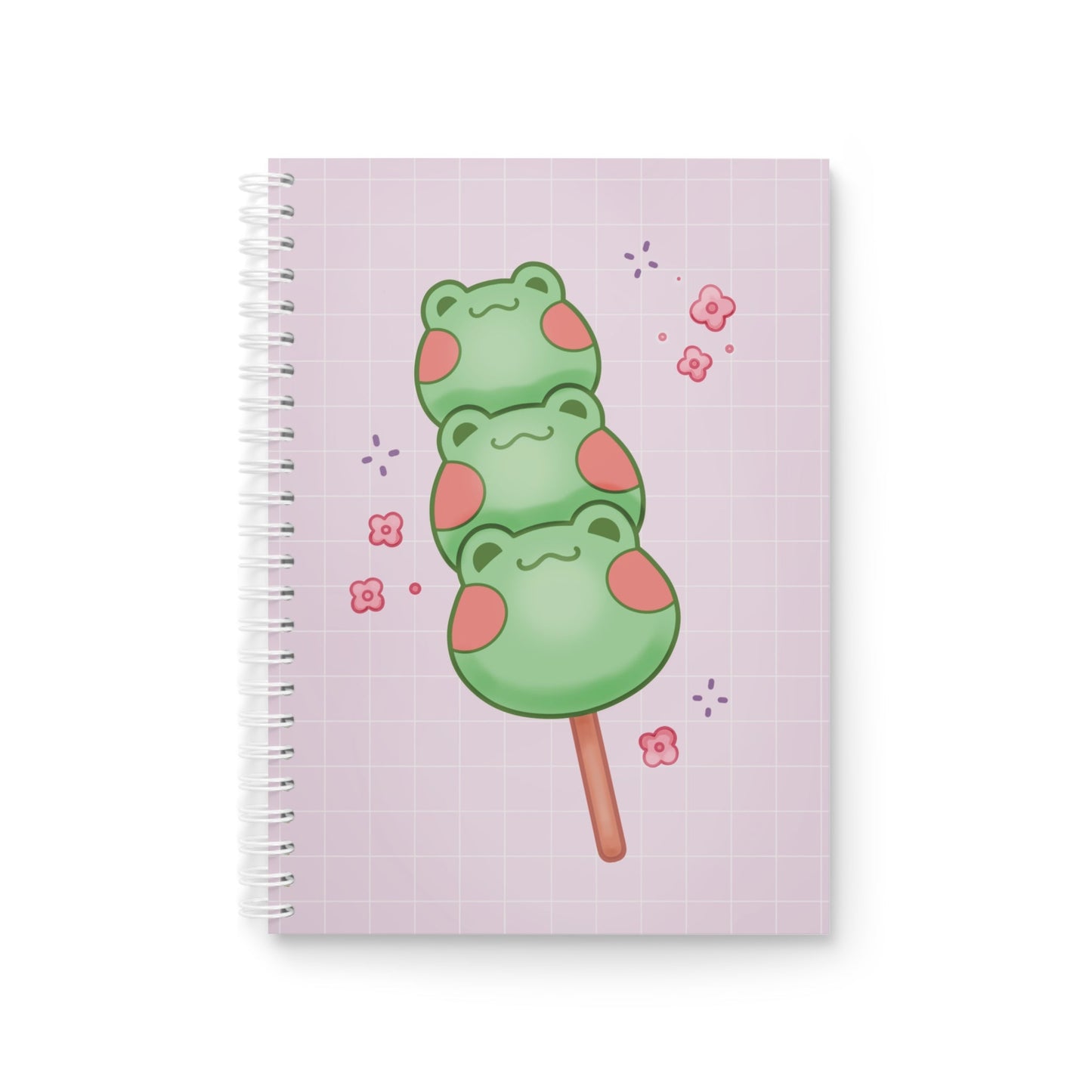 Kawaii Frog Dango Spiral Notebook
