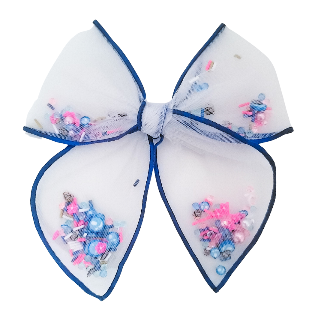 Ava Hair Bow | Hand-Tied Bow | Under The Sea Shaker