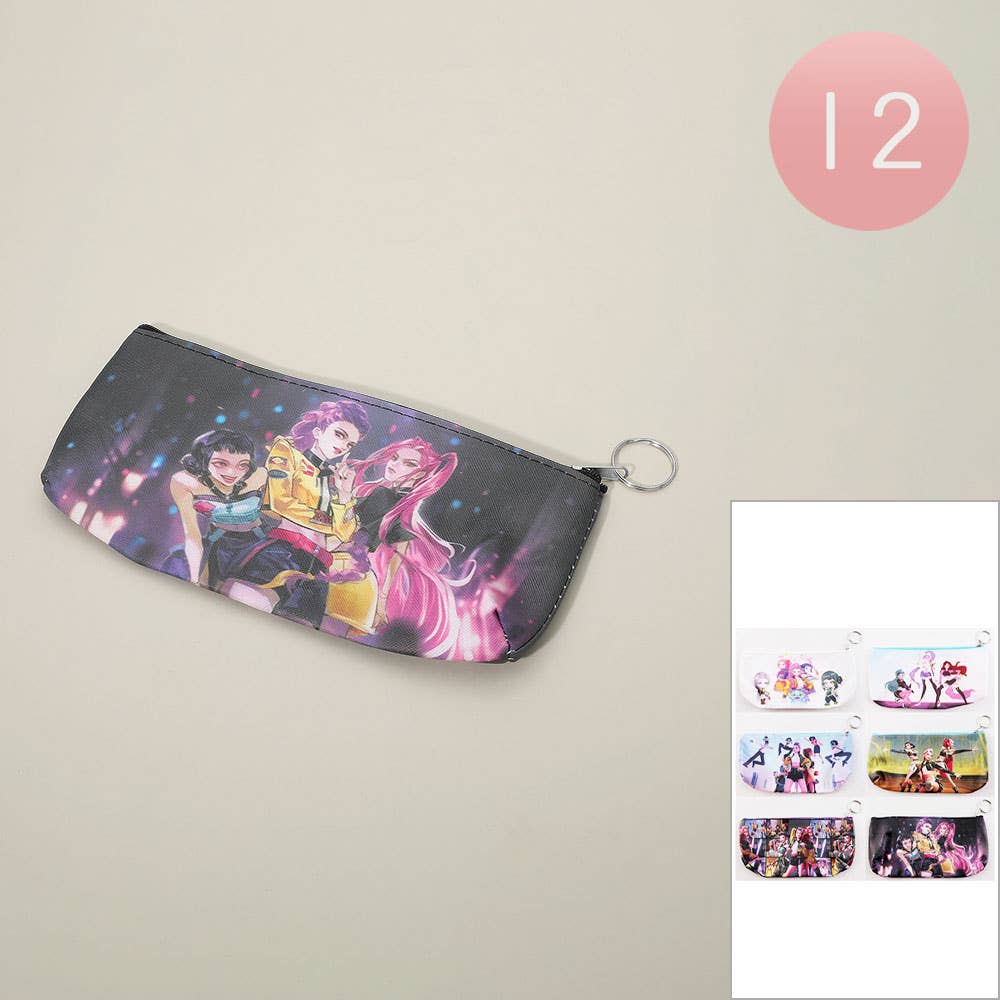 KPop Demon Hunters Huntrix Girl Power Squad Pouch Bags