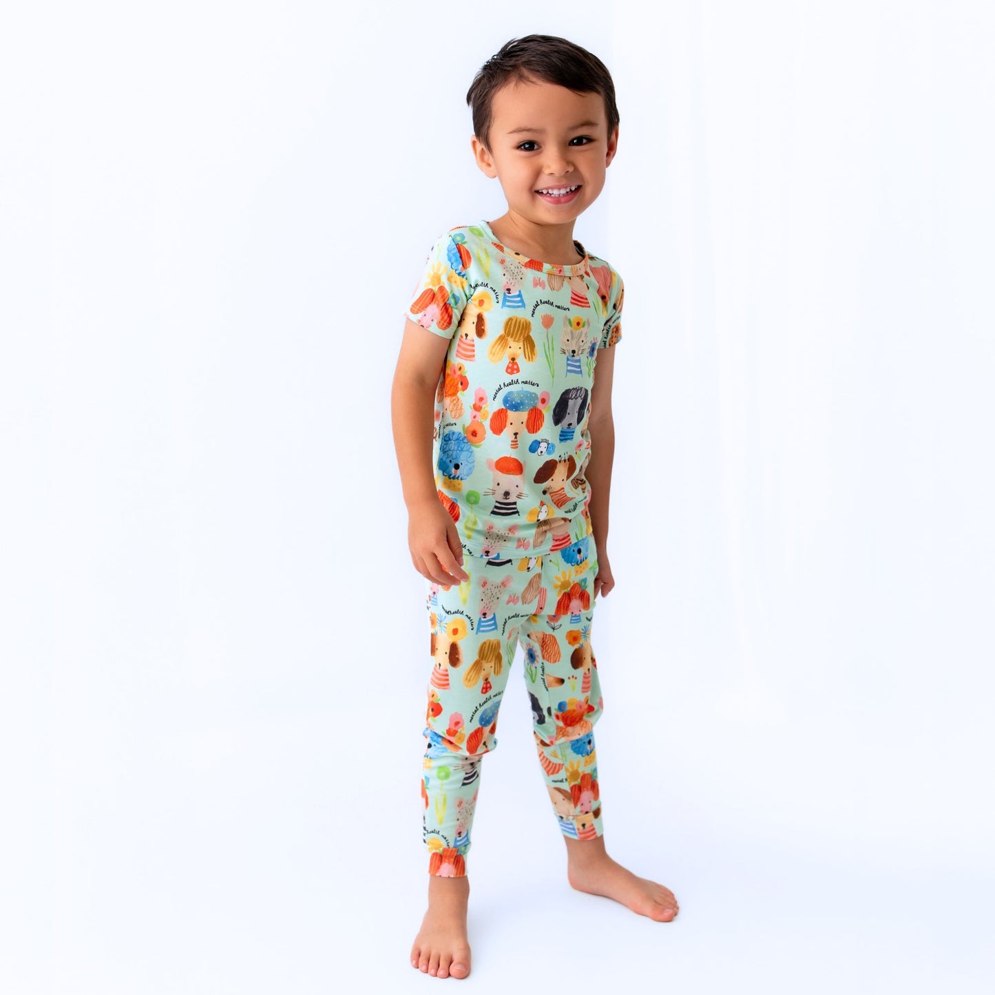 The Second-Skin 2-Piece Pajama | Mindful Doggos | "Mental Health Matters"