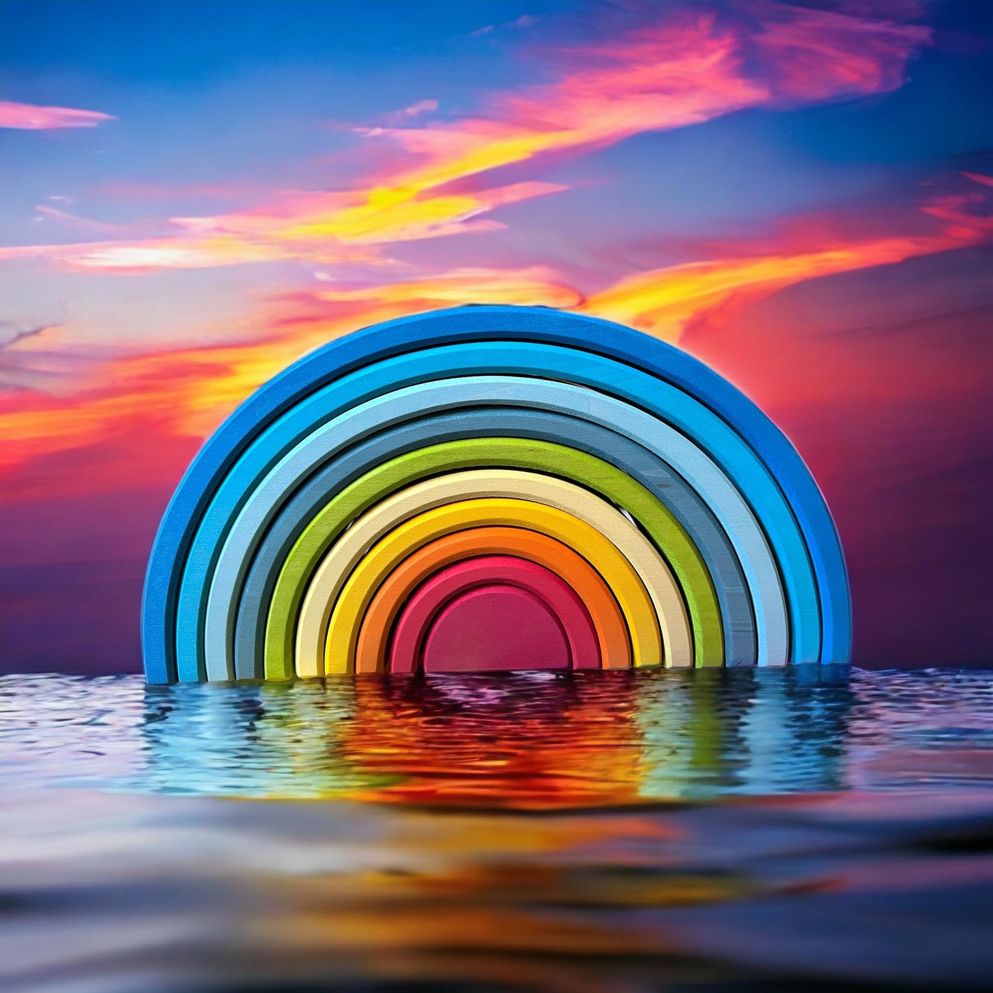 10-Piece Stained Sunrise Rainbow — Limited Edition