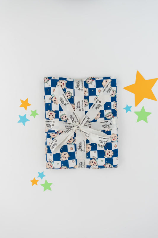 Dream Big Little Co x CoComelon JJ STARRY NIGHT CHECKERS DREAM BLANKET