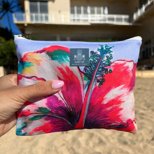 Colorful Hibiscus - Small Pouch