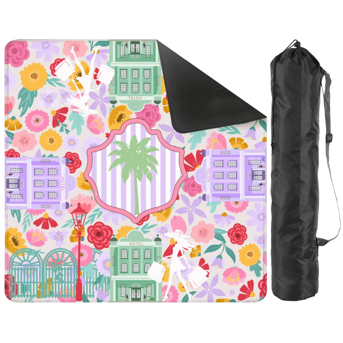 Charleston South Carolina Mahjong Floral Preppy Mahjong Mat