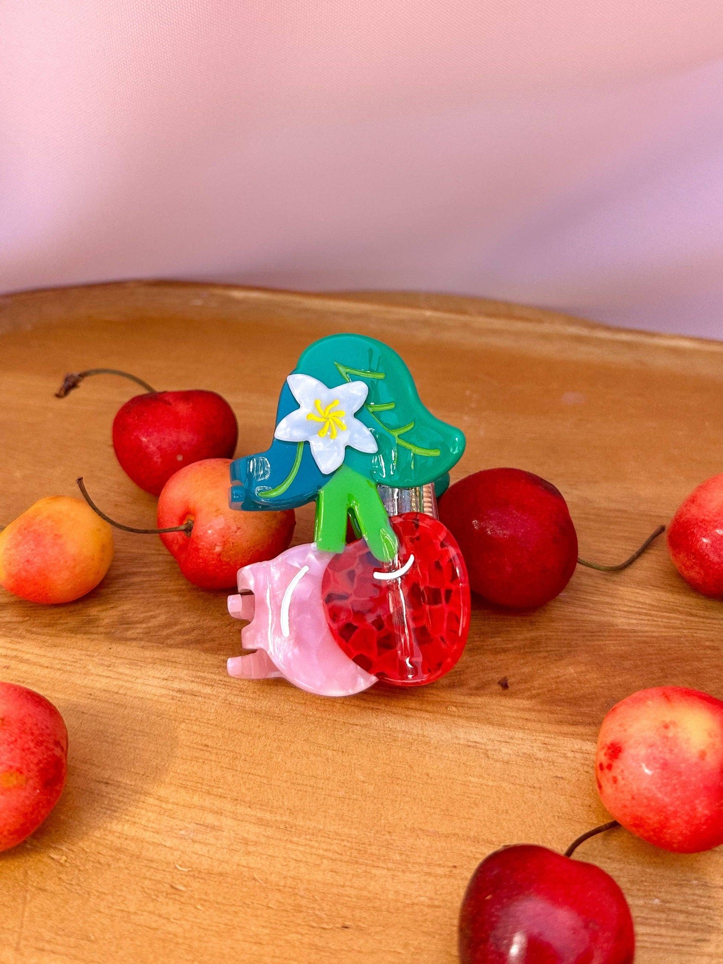Cherry Hair Claw Clip