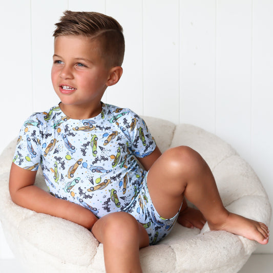 RACING TO MY BIRTHDAY DREAM SHORT SET