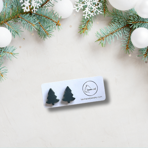 Christmas Tree Studs // Christmas, Holiday, Lightweight