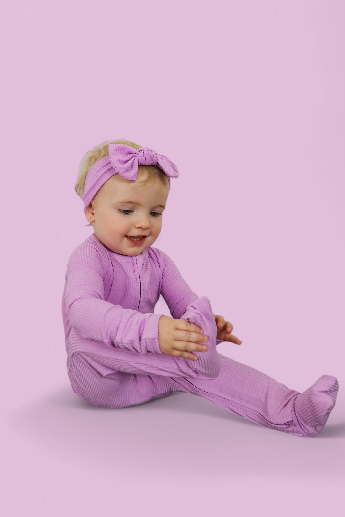 FOREVER LILAC RIB DREAM ROMPER