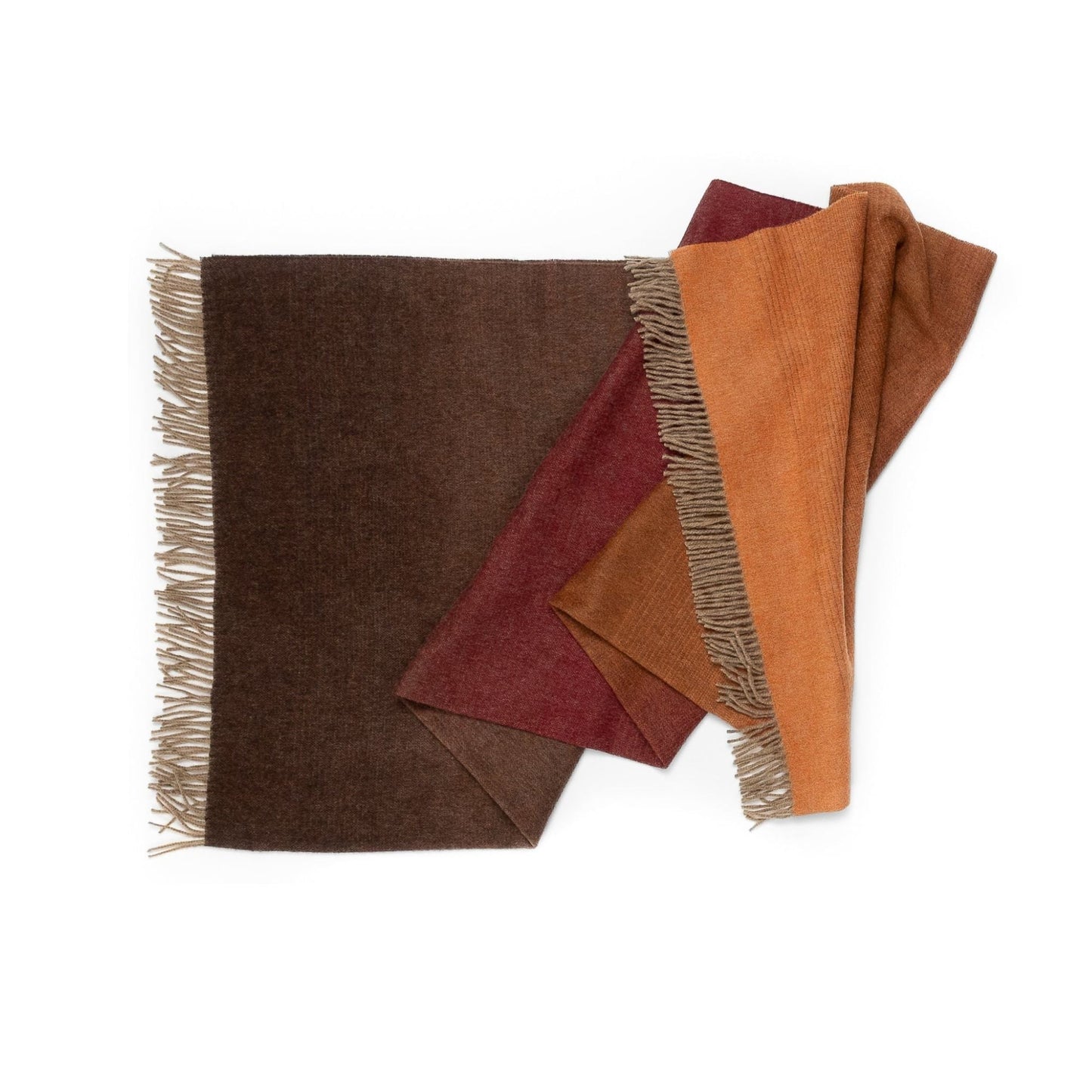 Whisper Ombre Merino Wool Throw – Ember
