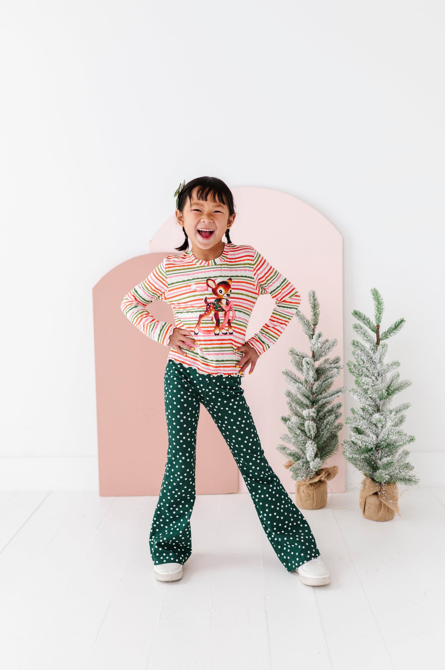Vintage Reindeer | Bamboo Long Sleeve Shirt