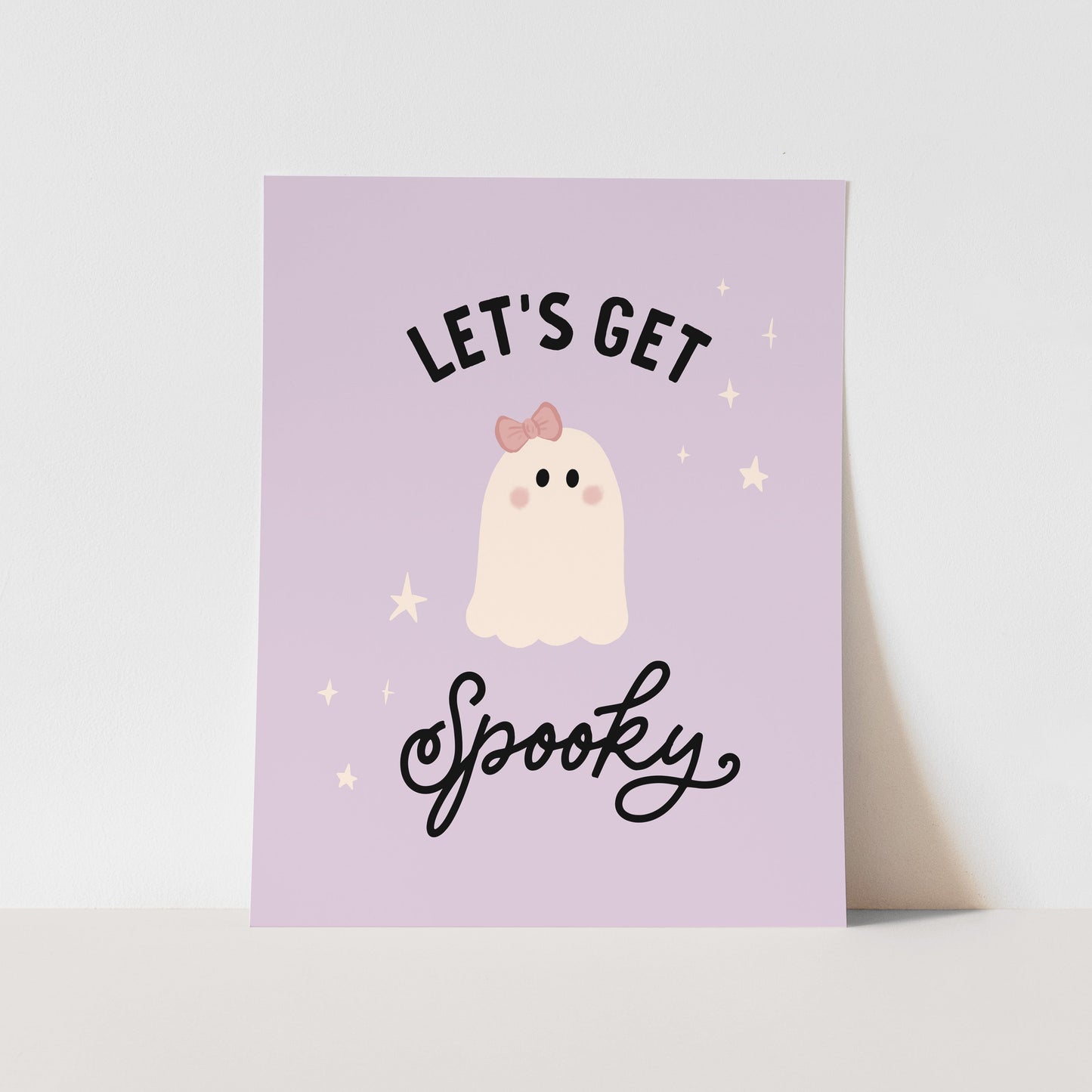 {Purple} Let's Get Spooky Art Print