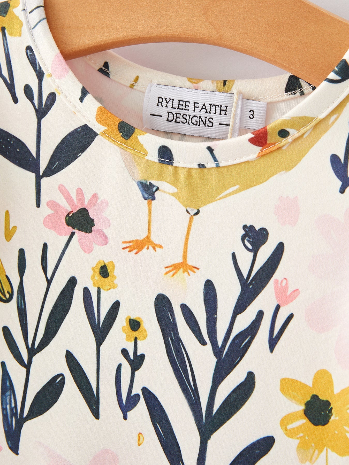 Chicken Print Girls Dress