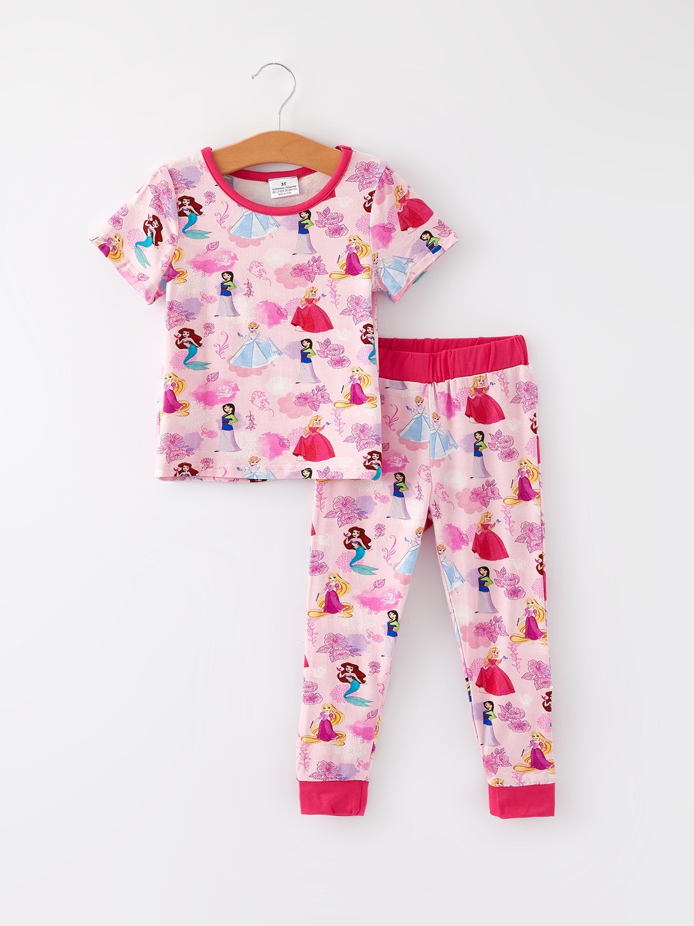 Bamboo Fabric Girls Summer Character Pajamas