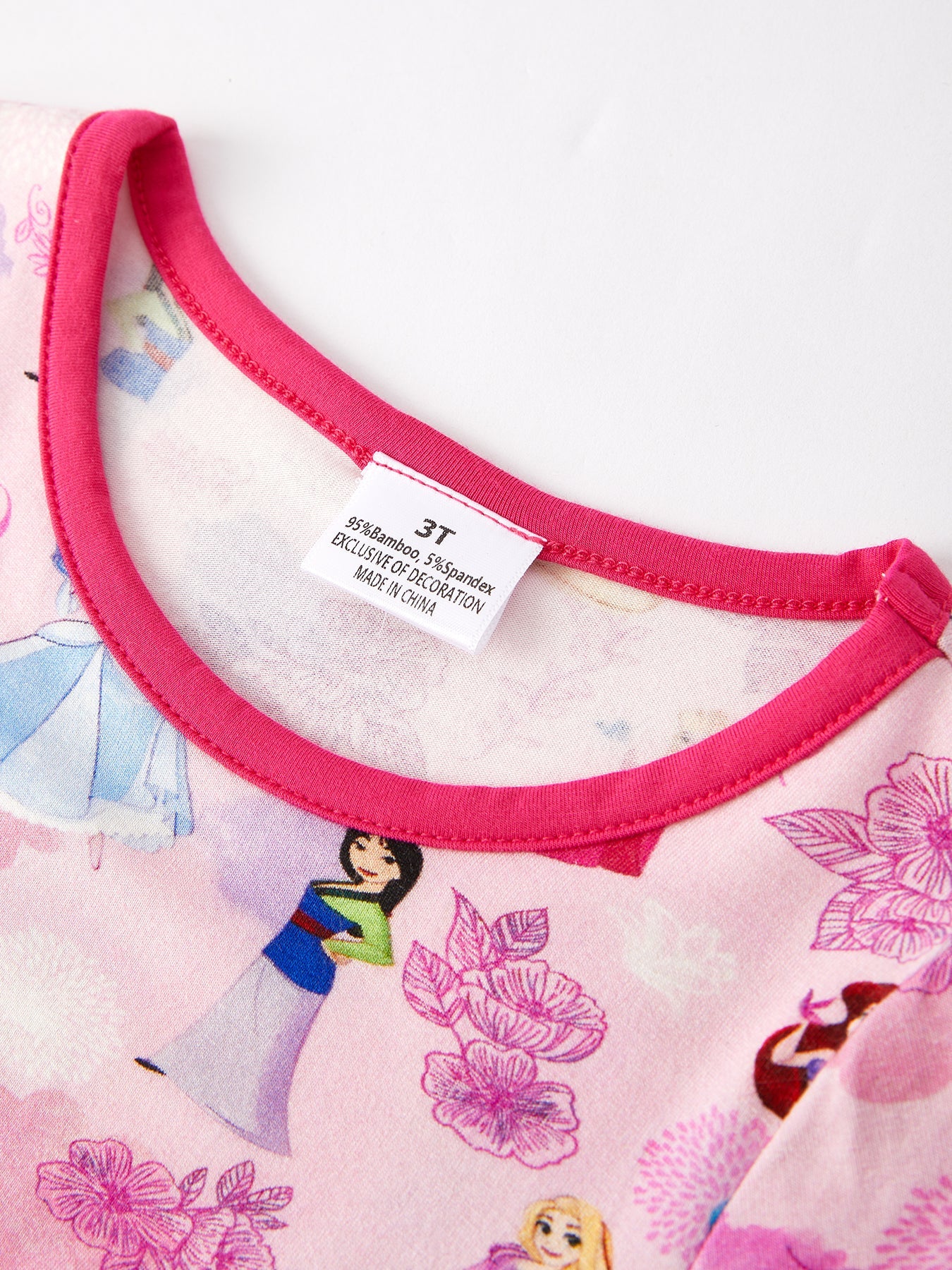 Bamboo Fabric Girls Summer Character Pajamas