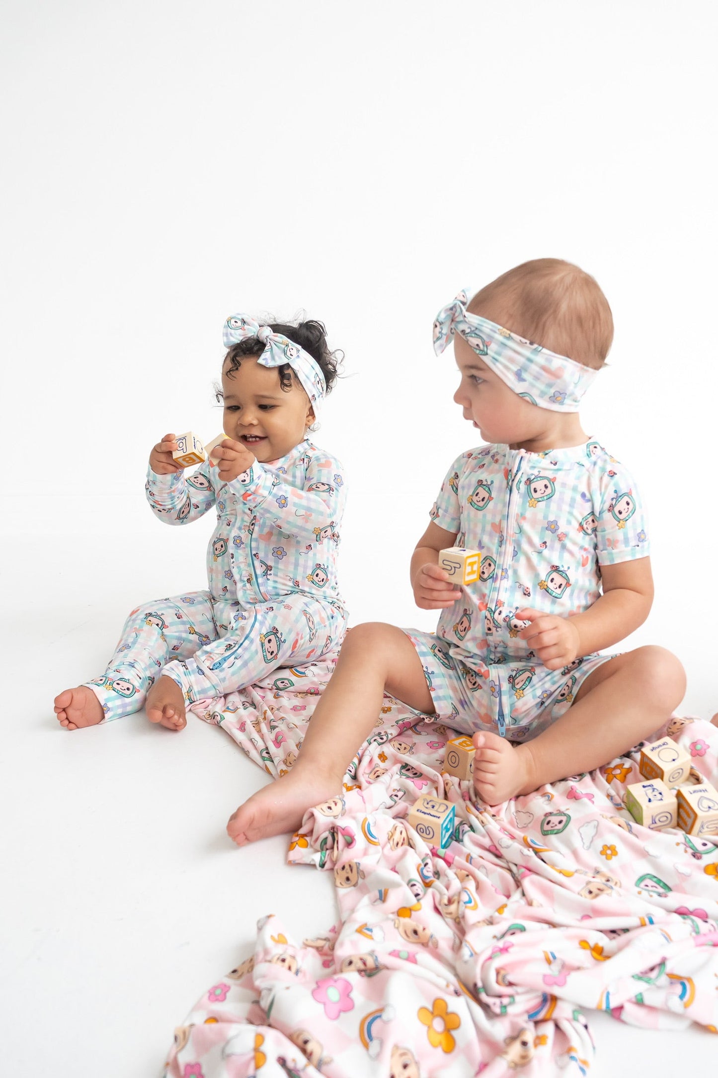 Dream Big Little Co x CoComelon SPRINGTIME MELON DREAM RUFFLE ROMPER