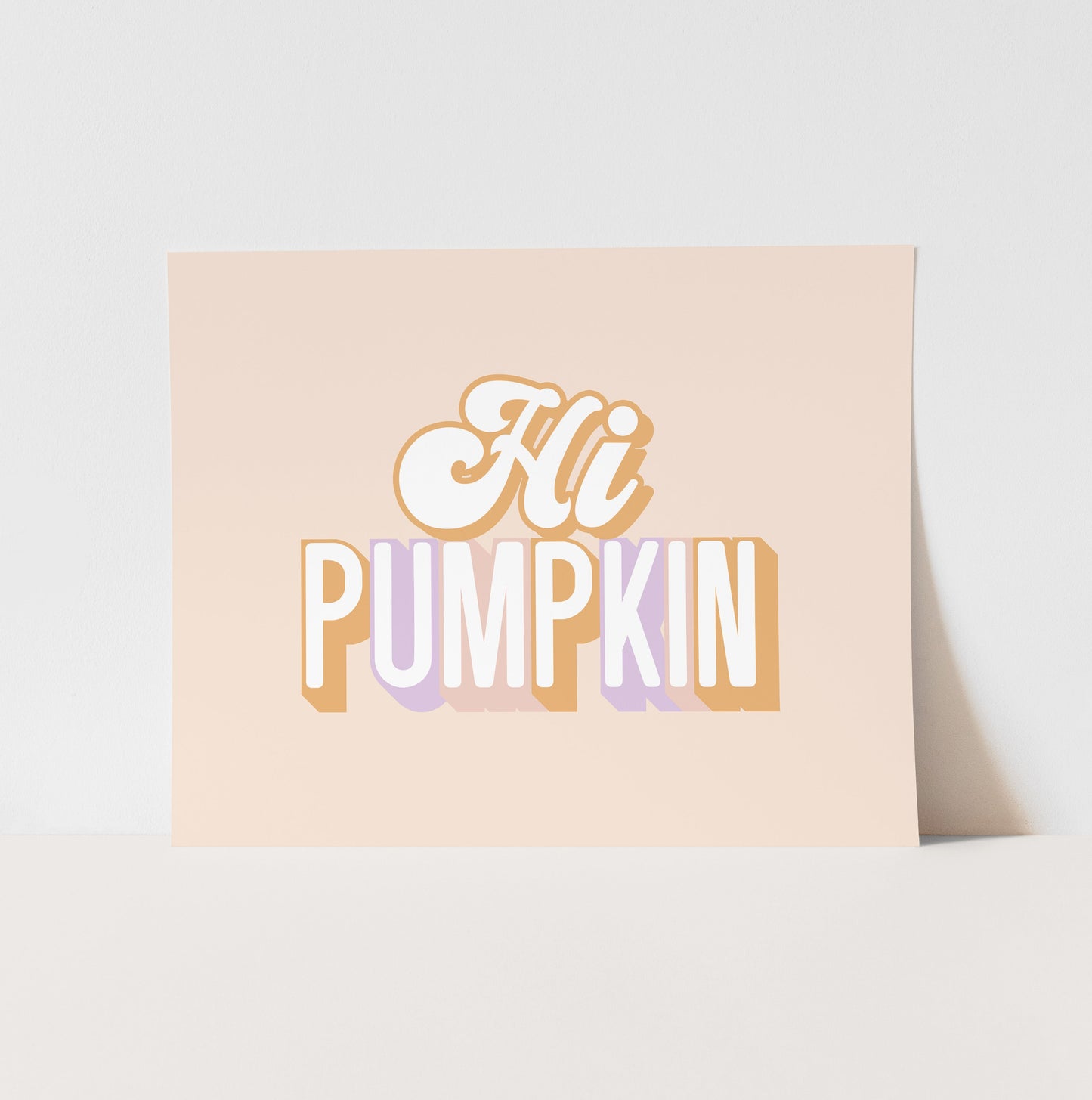 Hi Pumpkin Art Print