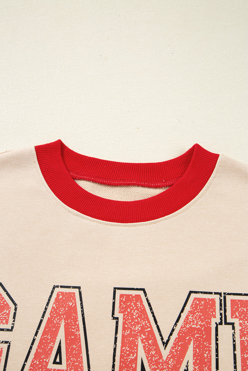 GAME DAY Varsity Stripe Crewneck Sweatshirt