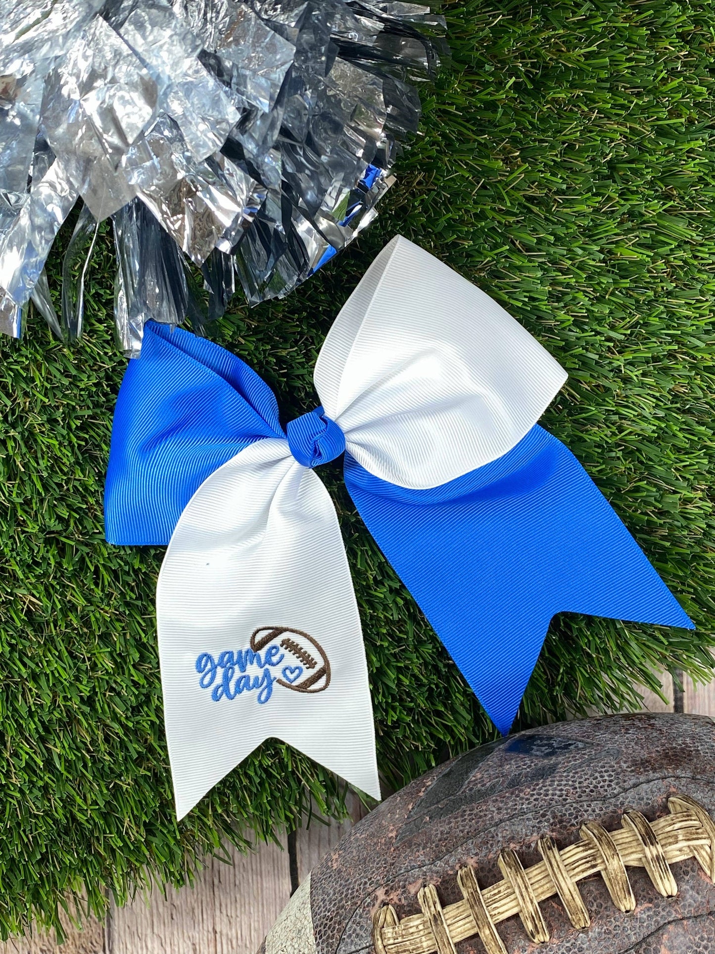 Game Day Embroidered Cheer Bows: Fall 2025 Game Day