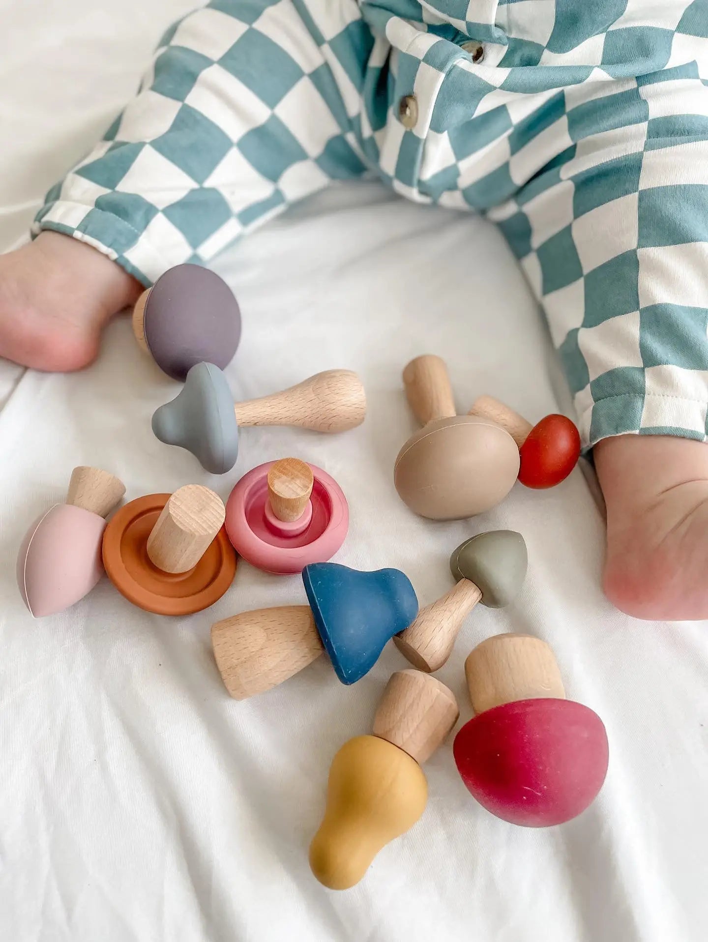 Mushroom Toy | Wood & Silicone + Imaginative + Montessori | LYTL®️