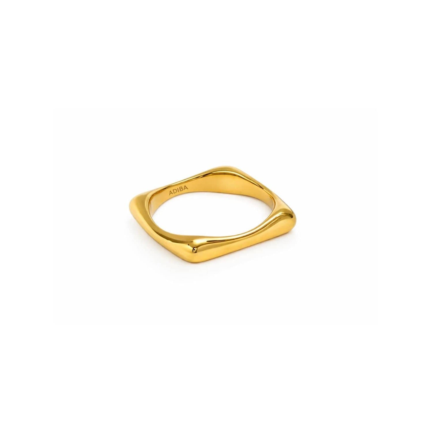 Plain Minamilist Square Stainless Steel Ring